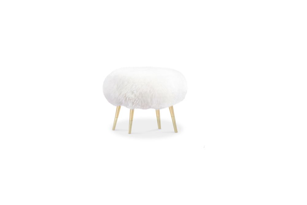 Stools - MARSHMALLOW Fur Stool - ROYAL STRANGER