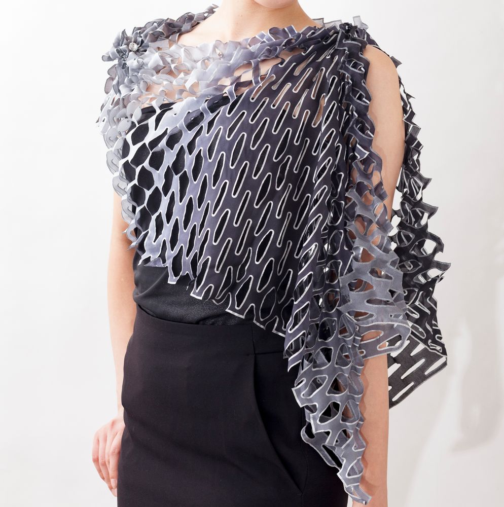 Rideaux et voilages - "ORIGAMI", Foulard en Soie, Rideau en Coton Bio - KEIKO KUROISHI