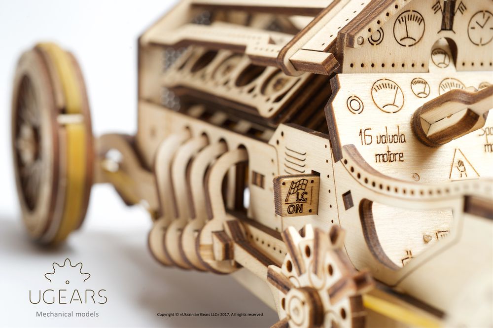 Design objects - Model Ugears - U-9 Grand Prix Car - UGEARS