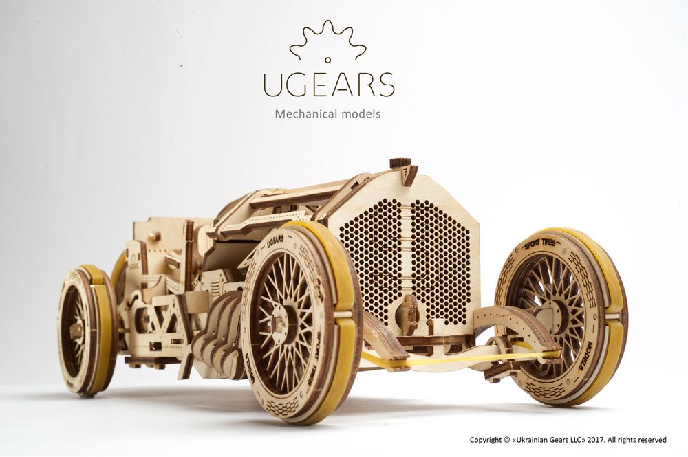 Design objects - Model Ugears - U-9 Grand Prix Car - UGEARS