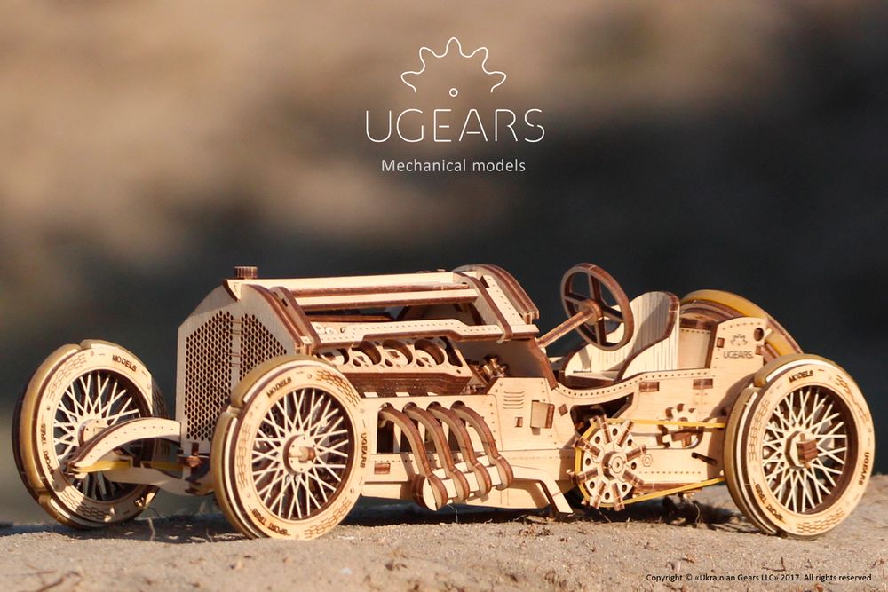 Design objects - Model Ugears - U-9 Grand Prix Car - UGEARS