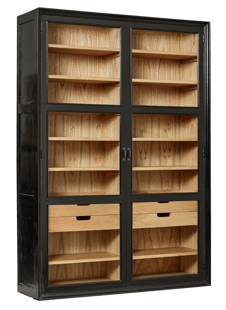 Office furniture and storage - VIVA Cabinet w/glass doors + drawers - NORDAL