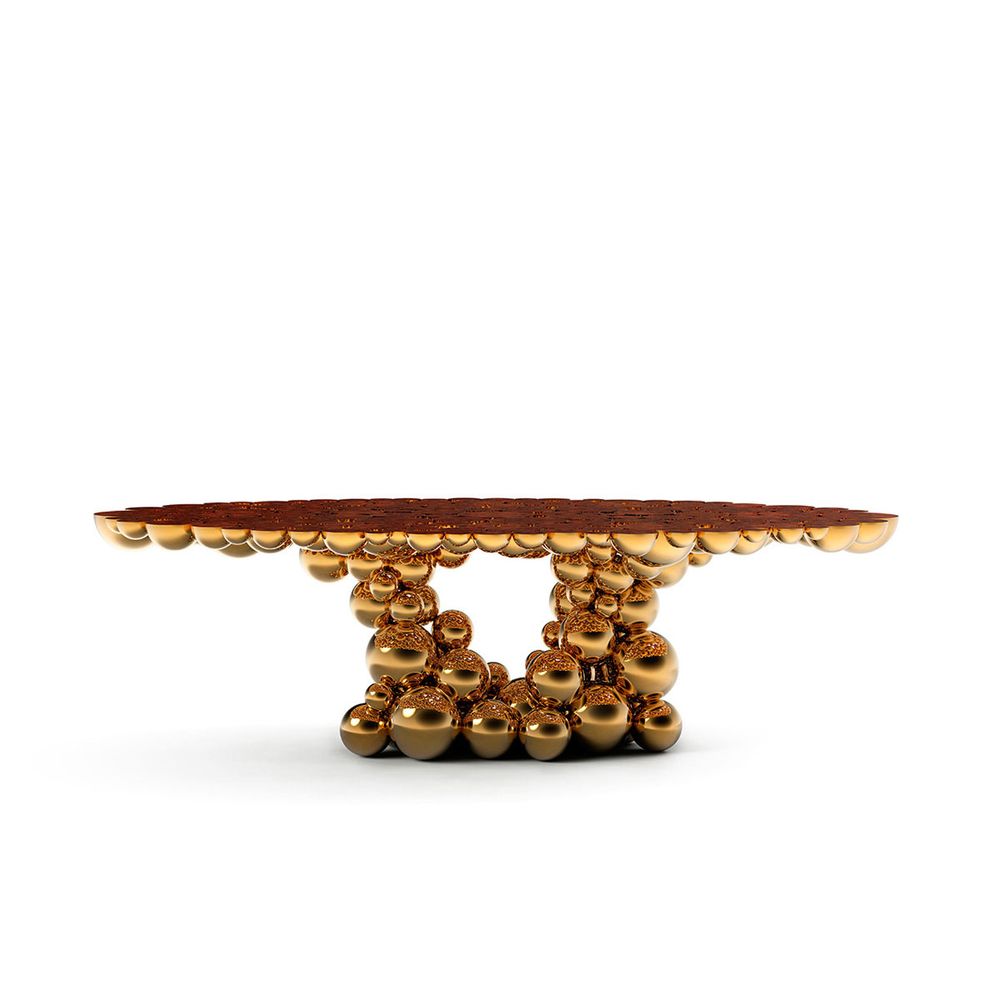 Tables Salle à Manger - Newton Gold Myrtle - COVET HOUSE