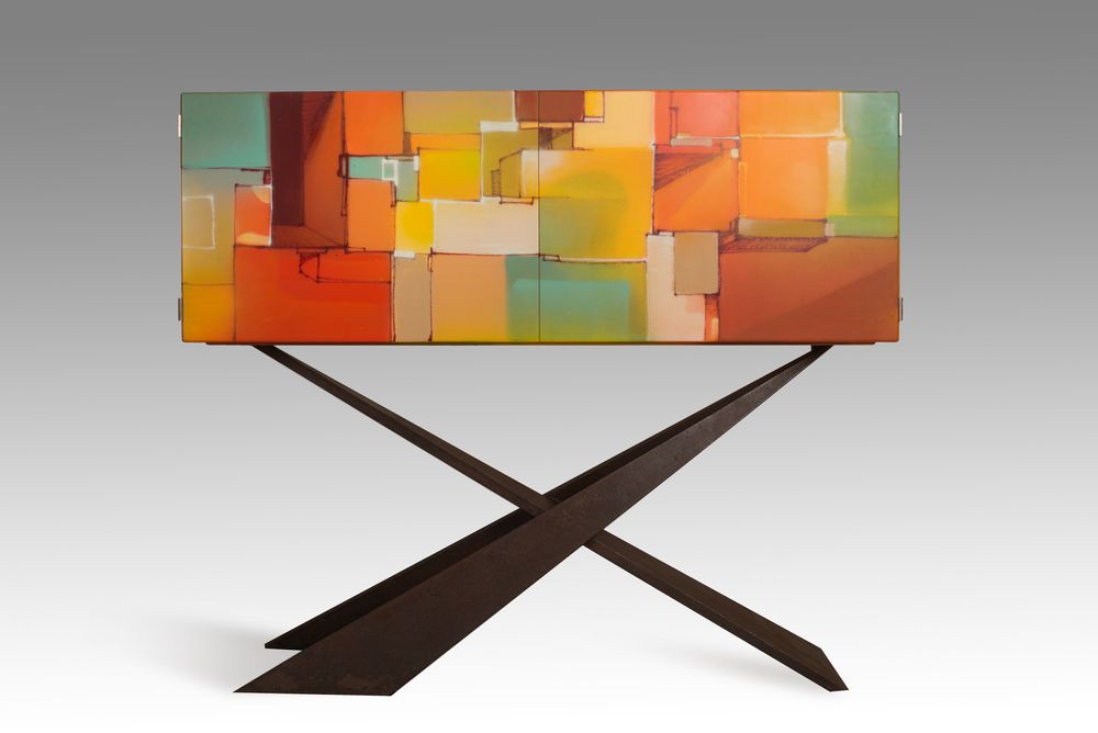 Buffets - Cabinet "Mondes opposés" - JULIEN LACHAUD ÉBÉNISTE