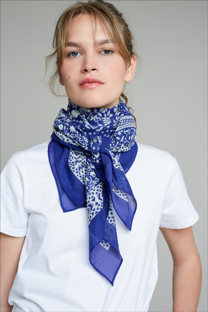 Foulards et écharpes - ECHARPPE D'ETE 40502 - ELECTRIC BLUE - MOISMONT