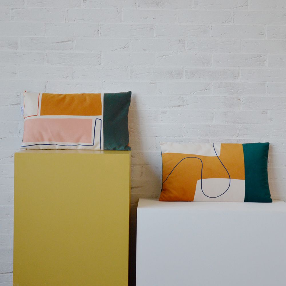 Coussins textile - Coussin Petra en velours made in France - SHANDOR