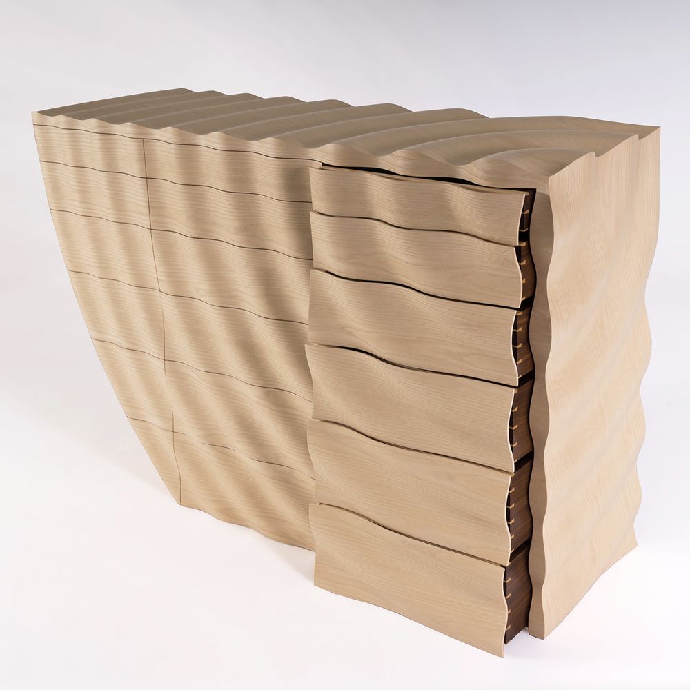 Commodes - Commode ondulée - EDWARD JOHNSON FURNITURE