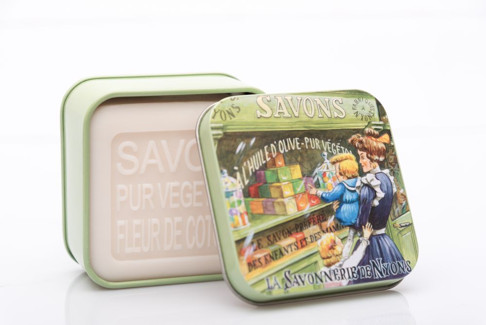 Gifts - SOAP METAL BOX 3,5OZ - SAVONNERIE DE NYONS