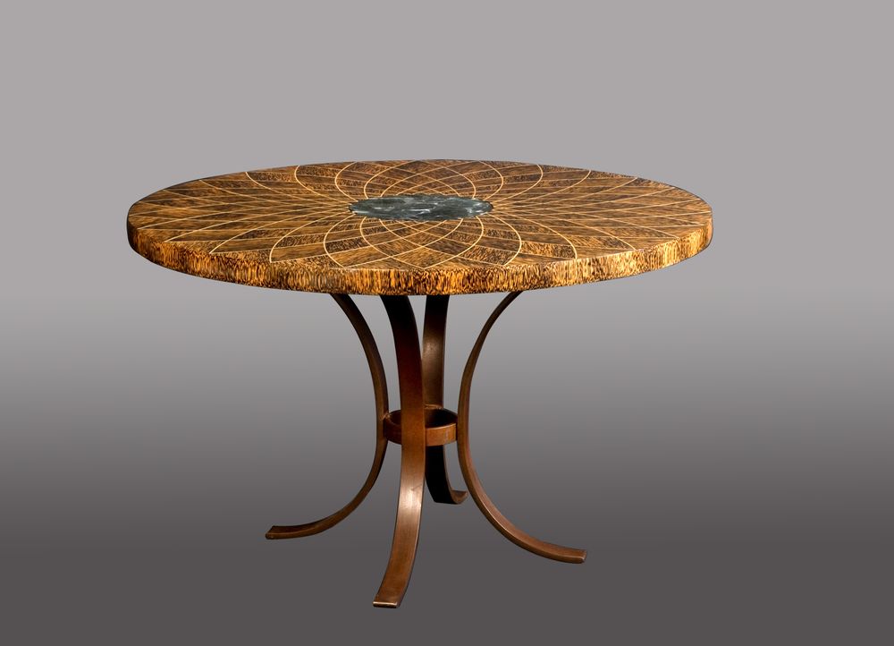 Tables Salle à Manger - table “Sunflower of the islands” - JULIEN LACHAUD ÉBÉNISTE