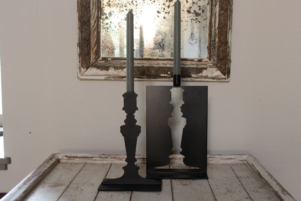 Lampes de table extérieures - Bougeoirs ombre et ajouré. - MERCI LOUIS