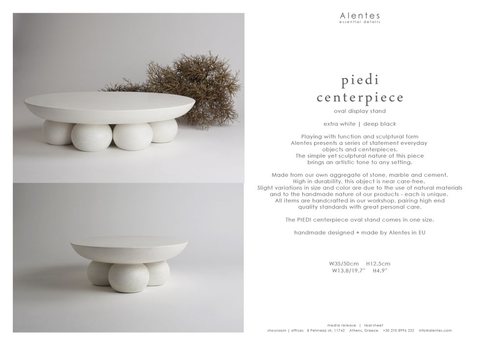 Trays - PIEDI sculptural display stand - ALENTES