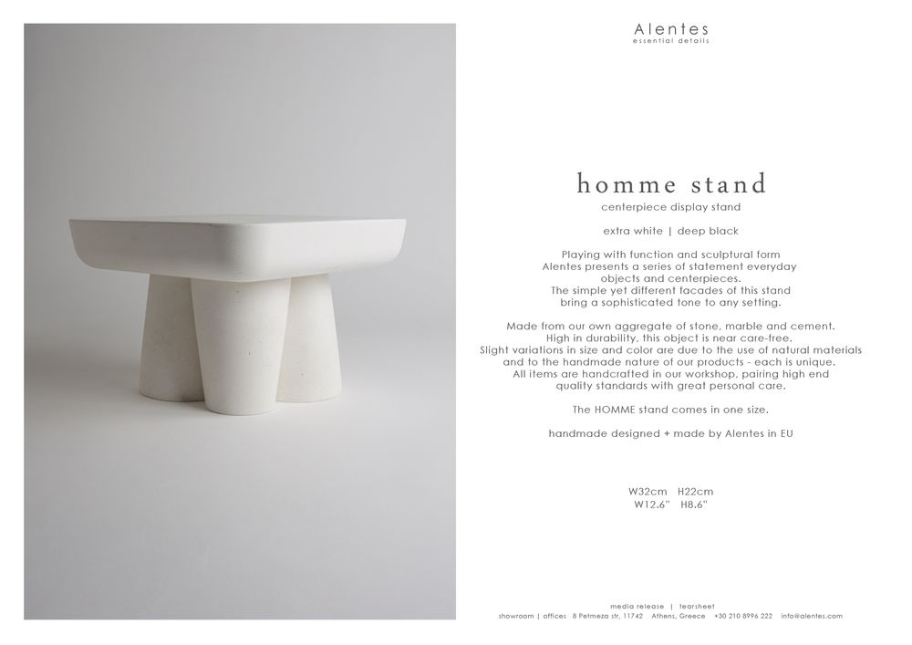 Sculptures, statuettes and miniatures - HOMME sculptural display stand - ALENTES