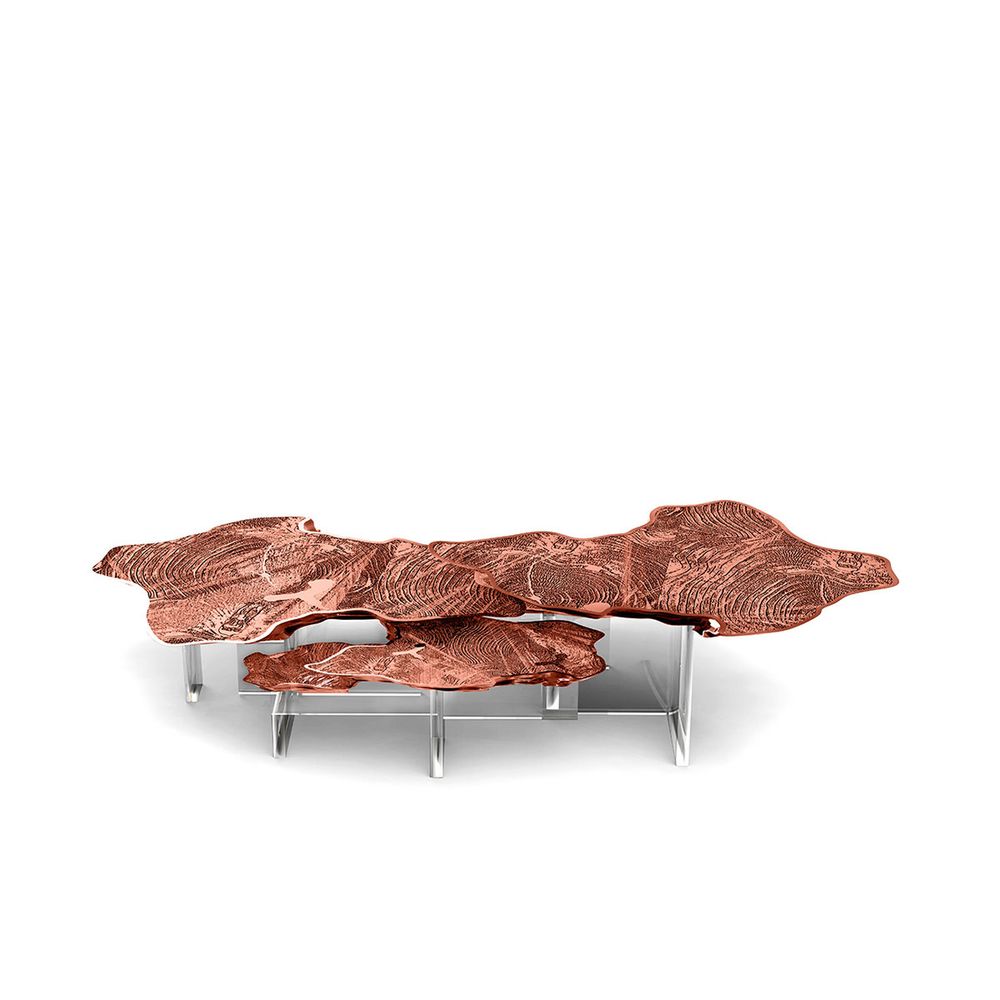 Dining Tables - Monet Copper Center Table - COVET HOUSE