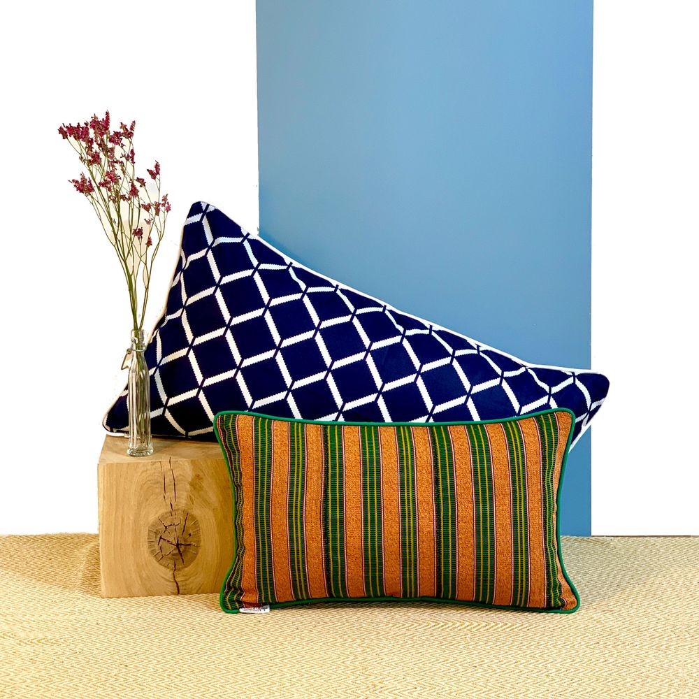 Coussins textile - Coussin Waya en wax - COUSSIN D'AFRIQUE