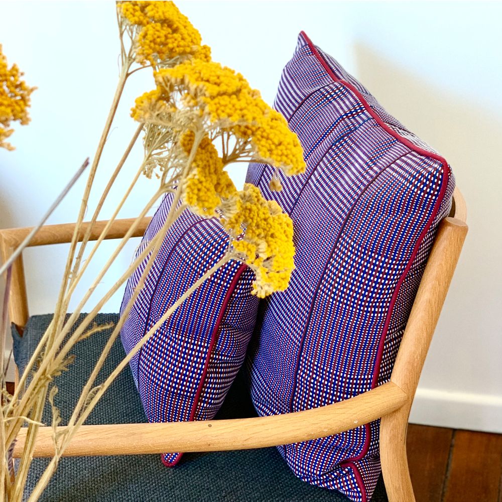 Coussins textile - Coussin Ayame tissé au Togo - COUSSIN D'AFRIQUE