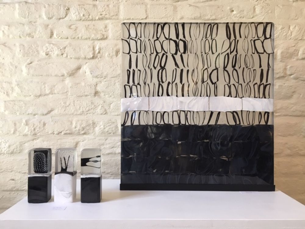 Pièces uniques - TABLEAU DE VERRE - LISE GONTHIER