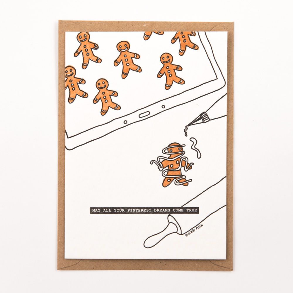 Stationery - "May all your pinterest dreams come true" letterpress card - STUDIO FLASH