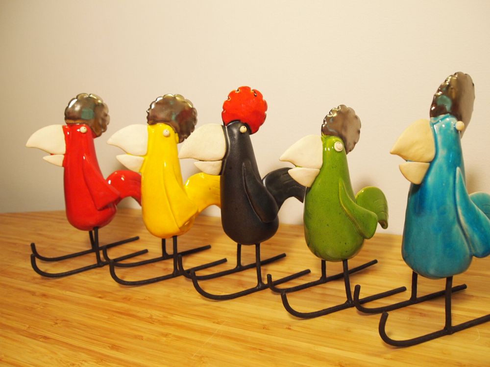 Sculptures, statuettes and miniatures - Ceramic Animals - BLEU CALADE