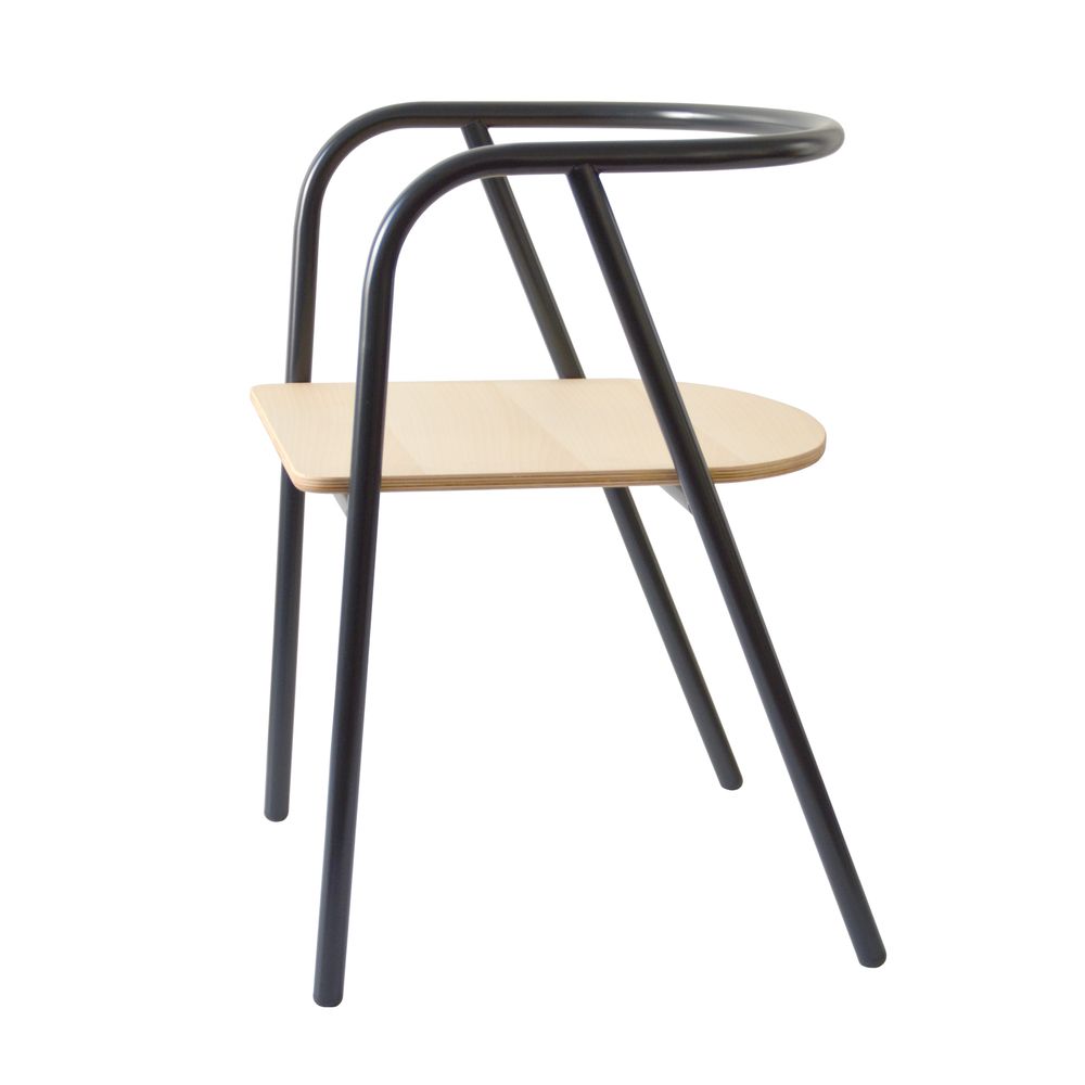 Tables et chaises pour enfant - CHAISE MÉTAL NOIR (VERSION ADULTE) - MUM AND DAD FACTORY