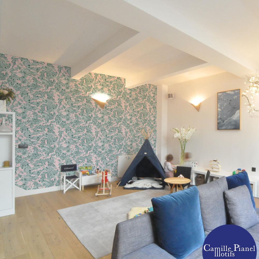 Wallpaper - Whimsical Custom & Customizable Wallpaper - CAMILLE PIANEL MOTIFS