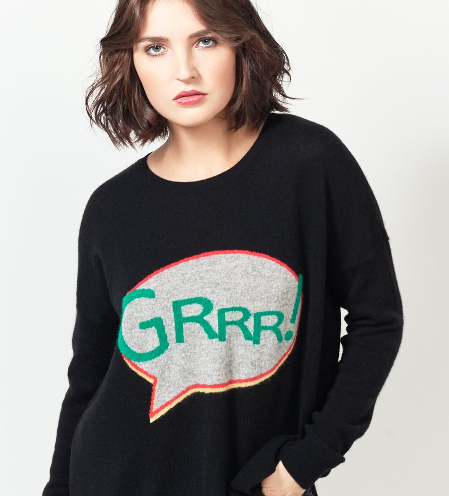 Apparel - Sweater GRRR - MADLUV CASHMERE GOES POP