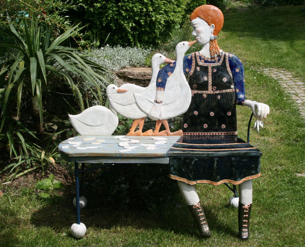 Ceramic - Bench "The kiss" - COUPEY AGNÈS
