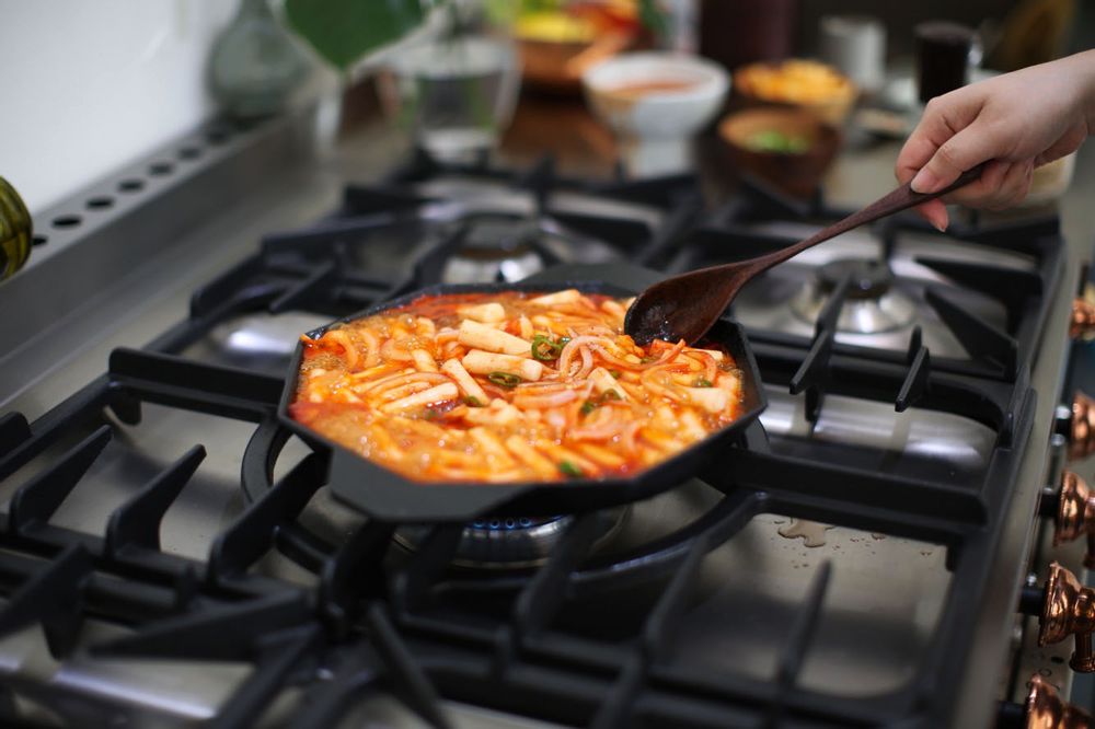 Objets design - Grill Pan poele  [Pre-Seasoned Cast Iron]  - MOMMY'S POT