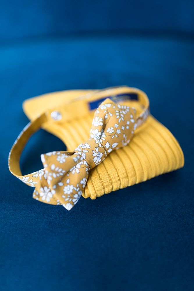 Apparel - Mustard Capel Liberty Bow tie - LE COLONEL