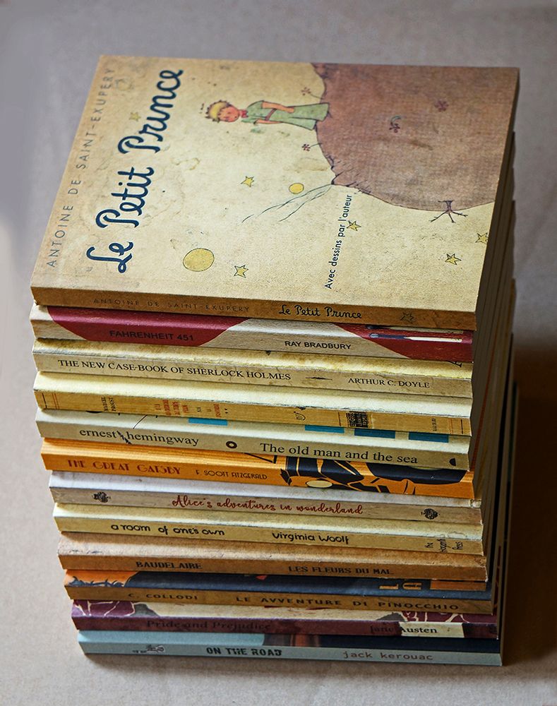 Papeterie bureau - NotesBOOK Cahiers de notes avec les plus belles couverture des livres - ART FRIGÒ - ABAT BOOK
