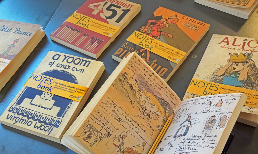 Papeterie bureau - NotesBOOK Cahiers de notes avec les plus belles couverture des livres - ART FRIGÒ - ABAT BOOK