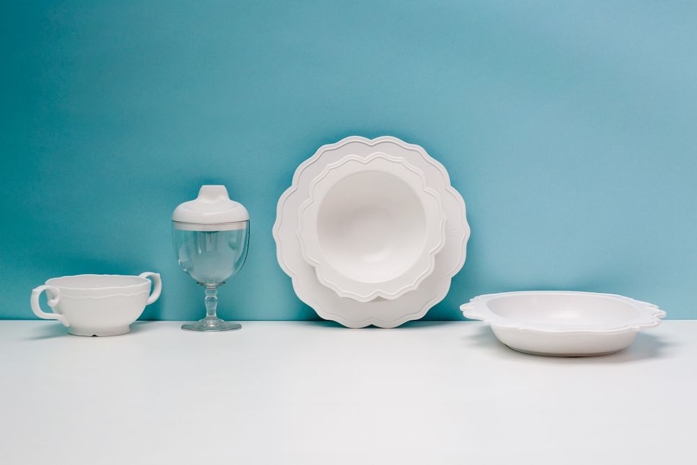 Repas pour enfant - REALE Ensemble de vaisselle pour enfant (5 plats) /plastique de bambou japonais biologique | respectueux de l'environnement | sans BPA - REALE