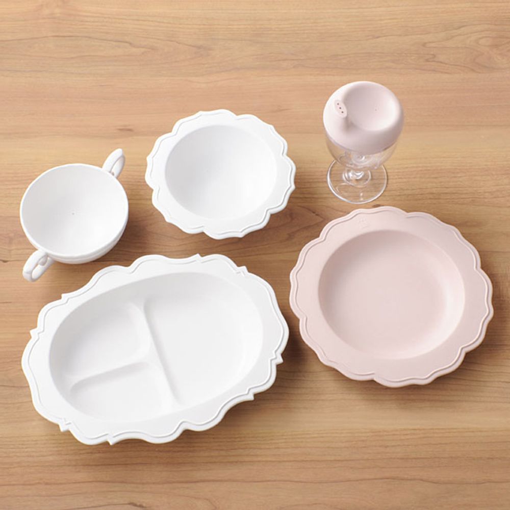 Repas pour enfant - REALE Ensemble de vaisselle pour enfant (5 plats) /plastique de bambou japonais biologique | respectueux de l'environnement | sans BPA - REALE