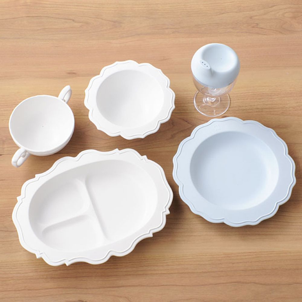 Repas pour enfant - REALE Ensemble de vaisselle pour enfant (5 plats) /plastique de bambou japonais biologique | respectueux de l'environnement | sans BPA - REALE