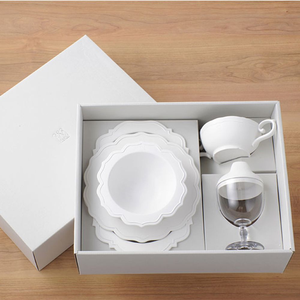 Repas pour enfant - REALE Ensemble de vaisselle pour enfant (5 plats) /plastique de bambou japonais biologique | respectueux de l'environnement | sans BPA - REALE