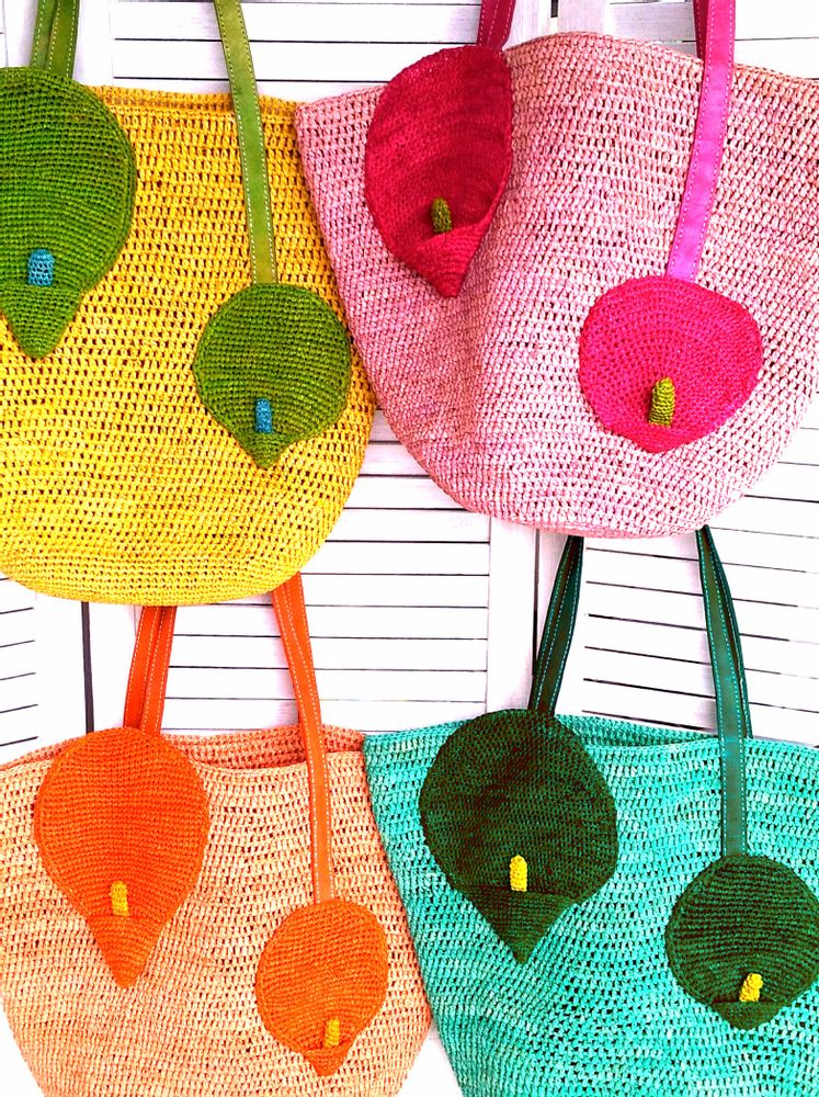 Sacs et cabas - Sac ''Arum'' en Raphia - KOA-NATURE