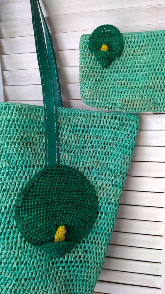 Sacs et cabas - Sac ''Arum'' en Raphia - KOA-NATURE