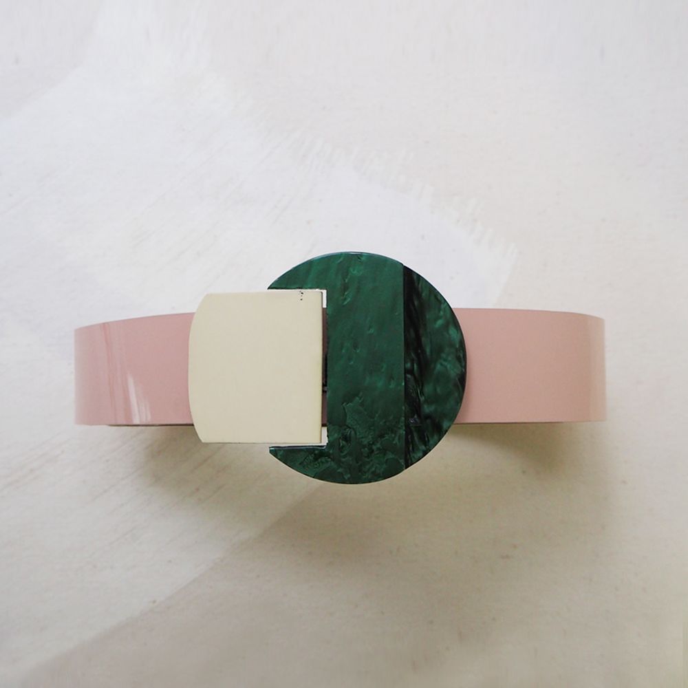 Leather goods - Belt Jewel Pink - BUTTONS PARADISE