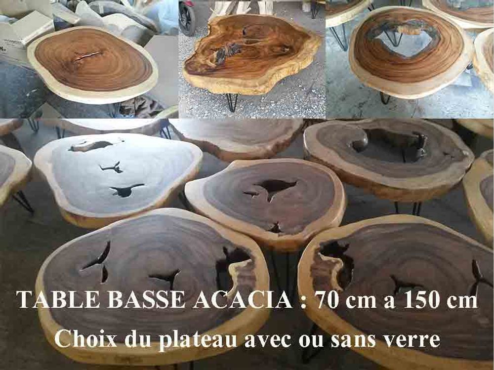 Tables basses - TBG Table basse collection bois acacia - DCAA