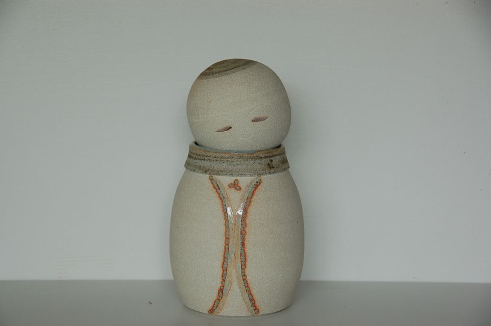 Céramique - Bouddha-Jizô. - BLEU TERRE