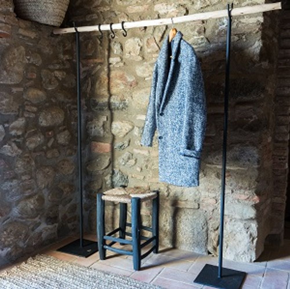 Decorative objects - RACK IN STEEL AND EUCALYPTUS WOOD - COSYDAR-DECO