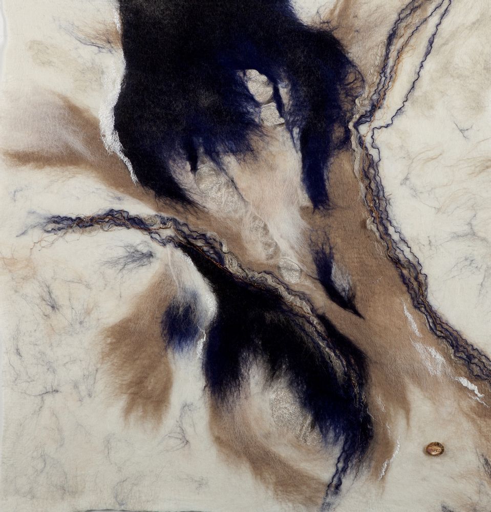Tableaux - Tian Gan-Tableau textile. - OOLMOO
