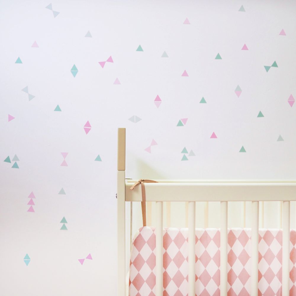 Children's decorative items - Decorative Stickers (stars, dots and triangles) with texture - MINIMOI