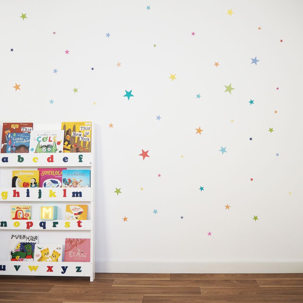 Children's decorative items - Decorative Stickers (stars, dots and triangles) with texture - MINIMOI