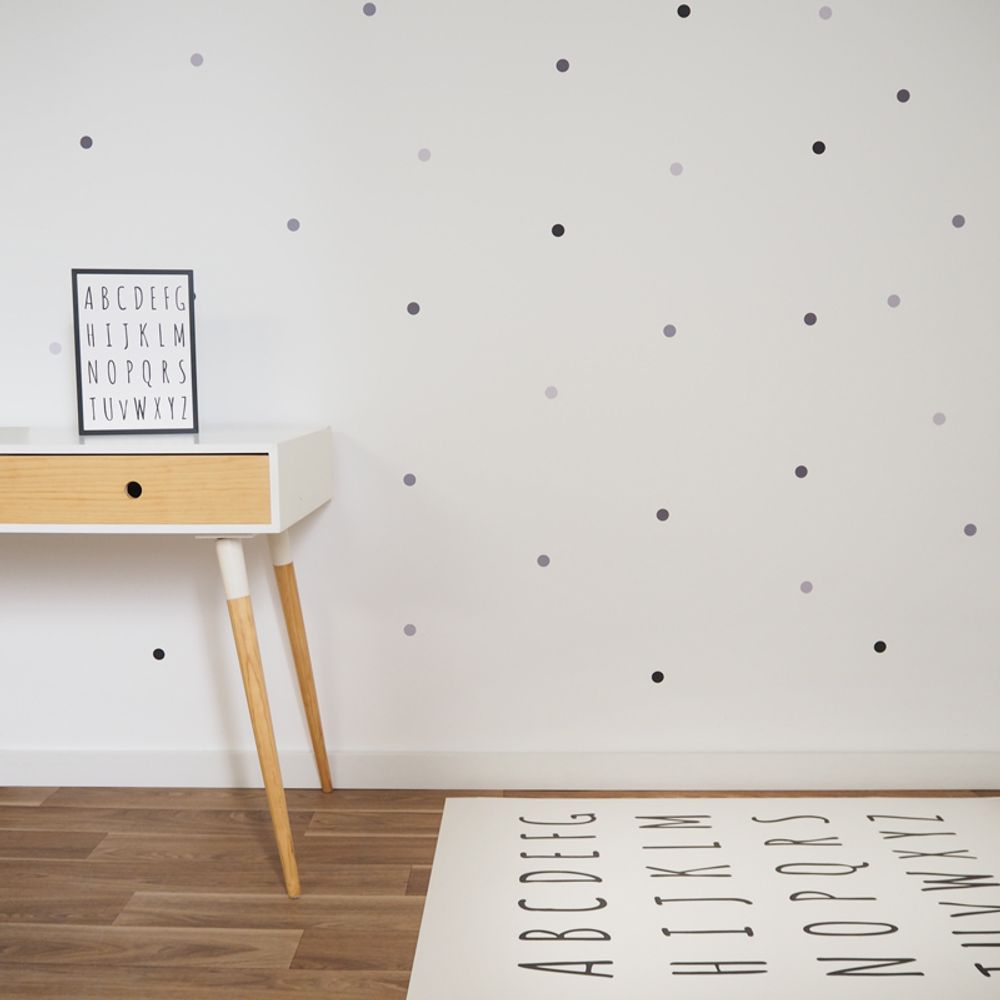 Children's decorative items - Decorative Stickers (stars, dots and triangles) with texture - MINIMOI