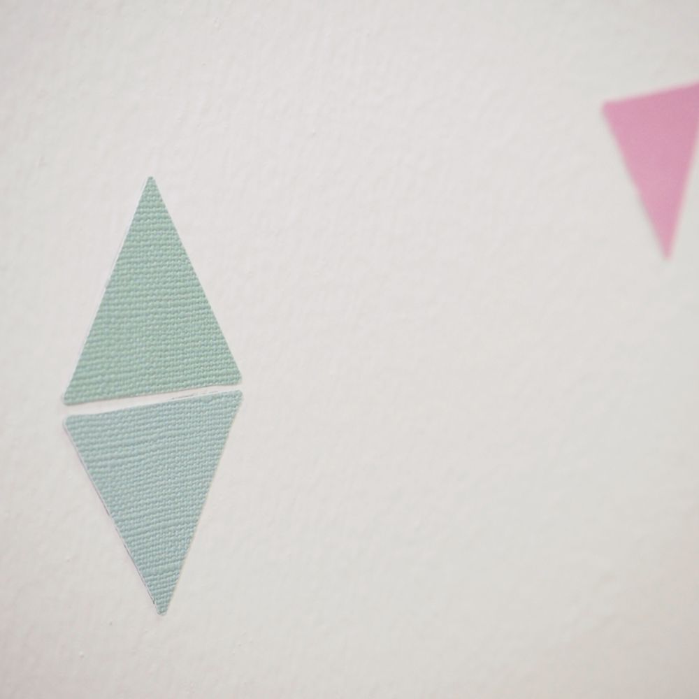 Children's decorative items - Decorative Stickers (stars, dots and triangles) with texture - MINIMOI