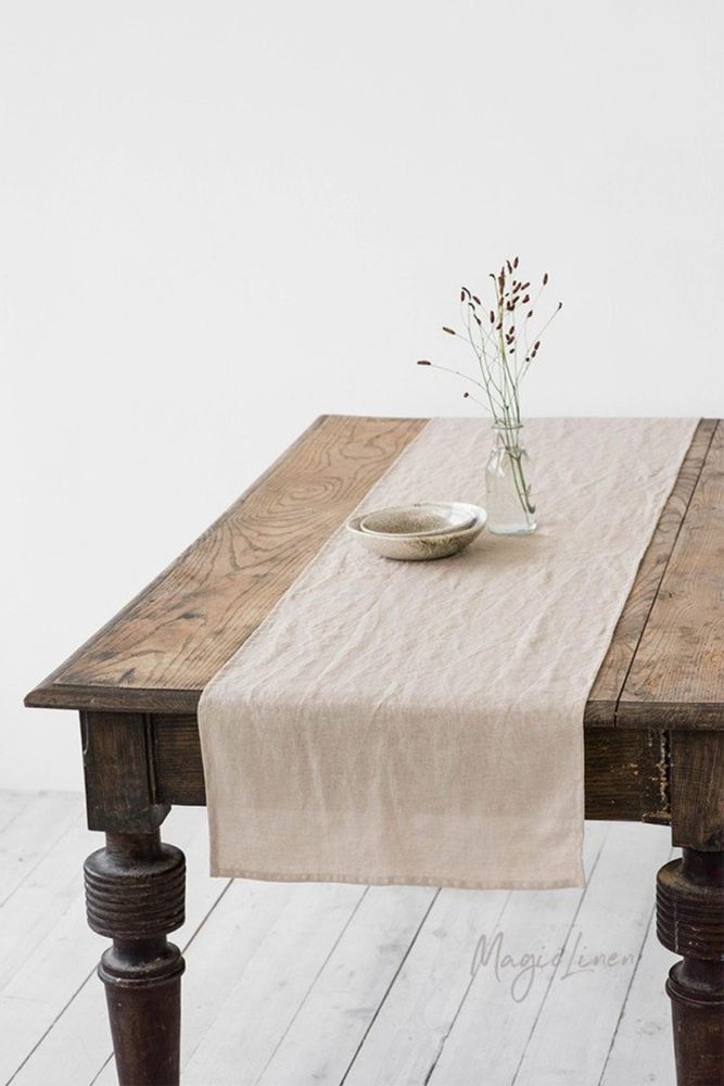 Kitchen linens - Linen table runner in various colors - MAGICLINEN