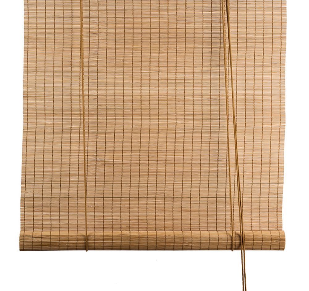 Rideaux et voilages - Store enrouleur en bambou fin marron - COLOR & CO