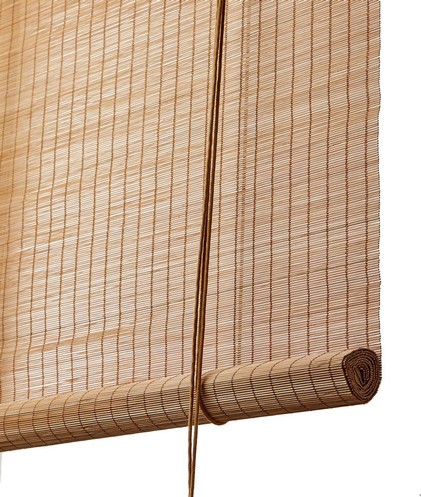Rideaux et voilages - Store enrouleur en bambou fin marron - COLOR & CO