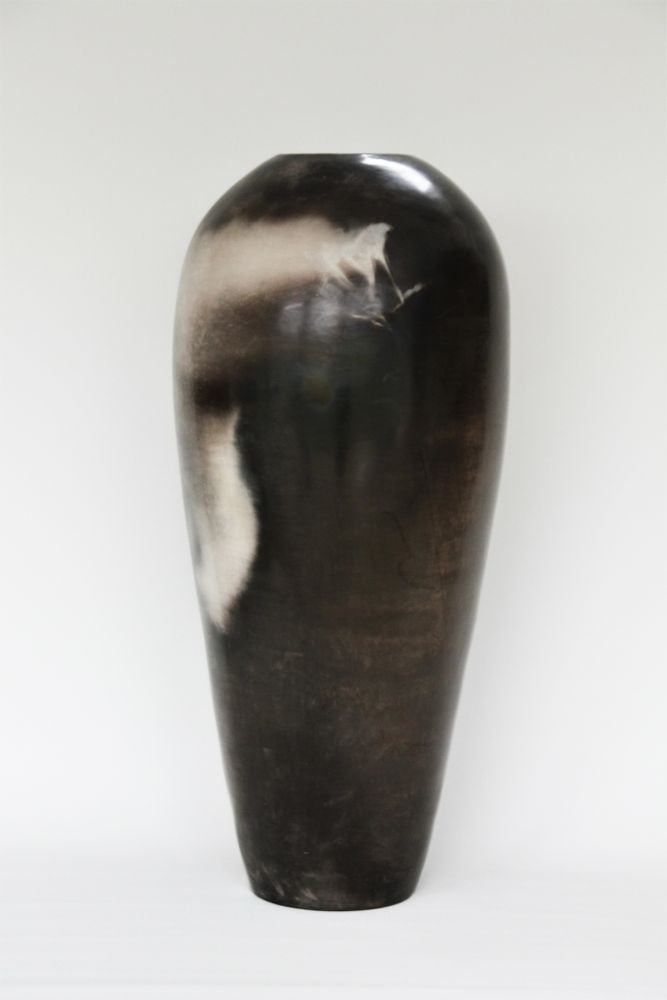 Vases - Grands vases enfumés avec or. Euphrosyne, Aglaia, Achillea. - MARIE-ANNICK LE BLANC CERAMICS