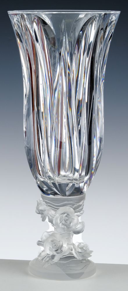 Crystal ware - ITEMS WITH MOTLEN GLASS FOOT - CRISTAL DE PARIS